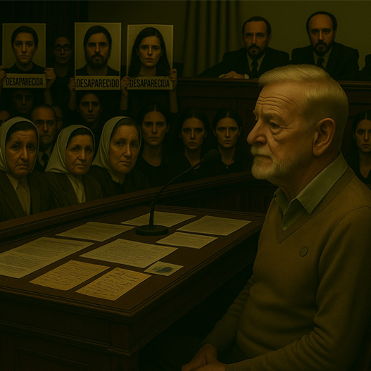 Imagen generada con IA de un Juicio