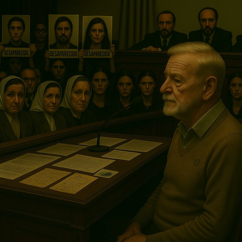 Imagen generada con IA de un Juicio  - Segunda versión 