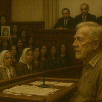 Imagen generada con IA de un Juicio  - Primera versión 